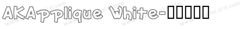 AKApplique White字体转换